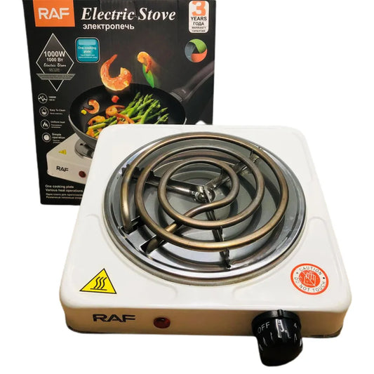 Hot Plate & Electric Stove + Cooker R.8010A – Uniform Heating – 1000W