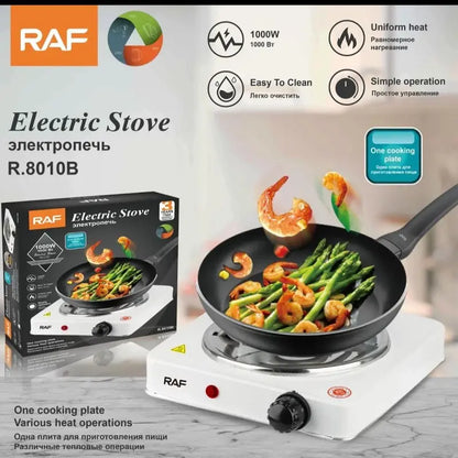 Hot Plate & Electric Stove + Cooker R.8010A – Uniform Heating – 1000W
